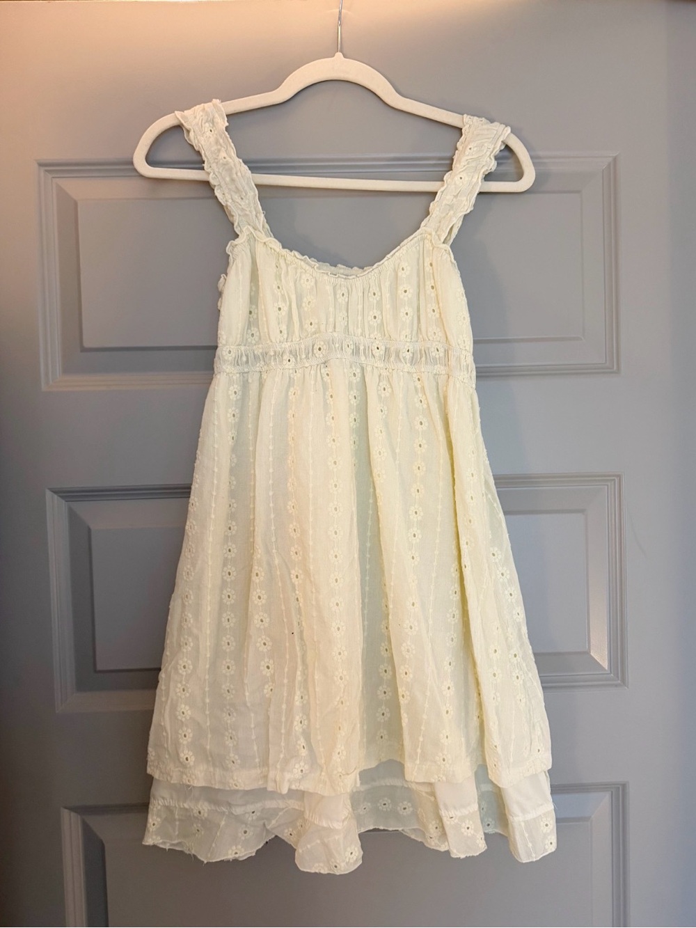 Cream Eyelet Sundress